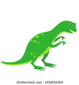 Tyrannosaurus dinosaur in cartoon style. Isolate on white background. Vector illustration.