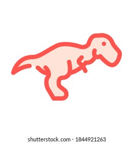 tyrannosaurus dinosaur color icon vector. tyrannosaurus dinosaur sign. isolated symbol illustration