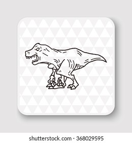 Tyrannosaurus dinosaur doodle