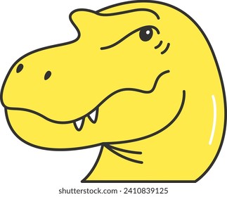 Tyrannosaurus Dinosaur Head Vector Illustration