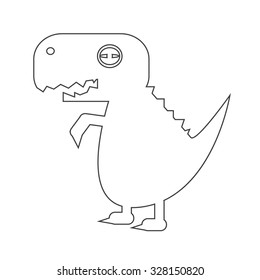 Tyrannosaurus dinosaur icon