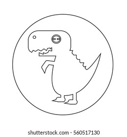 Tyrannosaurus dinosaur icon