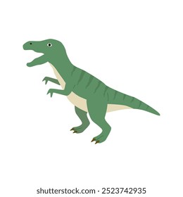 Tyrannosaurus, Dinosaur icon, cute cartoon illustration