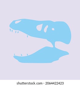 Tyrannosaurus dinosaur skull head vector design