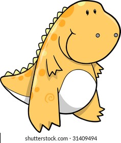 Tyrannosaurus Dinosaur Vector Illustration
