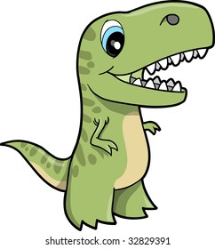 Tyrannosaurus Dinosaur Vector Illustration