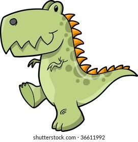 Tyrannosaurus Dinosaur Vector Illustration