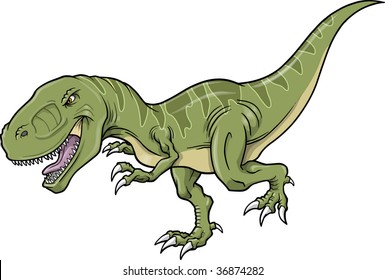 Tyrannosaurus Dinosaur Vector Illustration