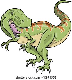 Tyrannosaurus Dinosaur Vector Illustration