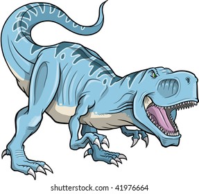  Tyrannosaurus Dinosaur Vector Illustration