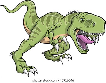 Tyrannosaurus Dinosaur Vector Illustration