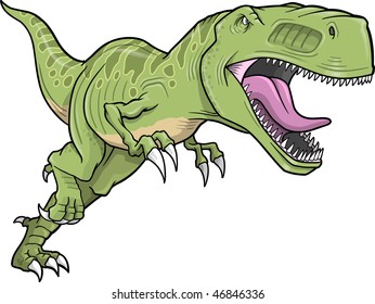 Tyrannosaurus Dinosaur Vector Illustration