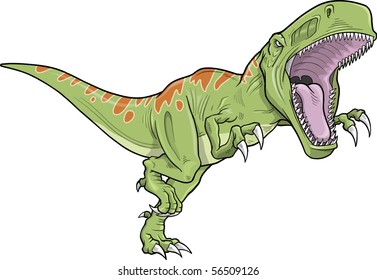 Tyrannosaurus Dinosaur Vector Illustration