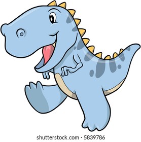 Tyrannosaurus Dinosaur Vector Illustration