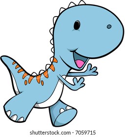 Tyrannosaurus Dinosaur Vector Illustration