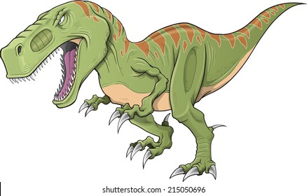 Tyrannosaurus Dinosaur Vector Illustration Art