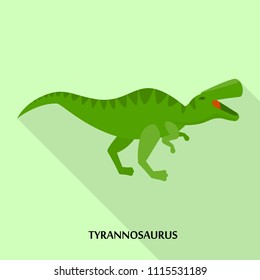 Tyrannosaurus icon. Flat illustration of tyrannosaurus vector icon for web design