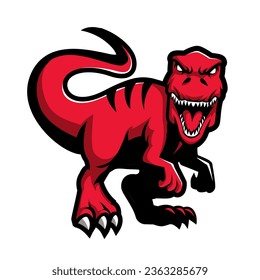 tyrannosaurus monster vector mascot character.