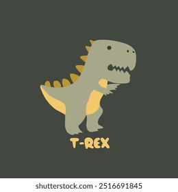 Tyrannosaurus rex dino charade charade karten vektor für kinder