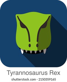 Tyrannosaurus Rex Dinosaurier-Tierbild flach