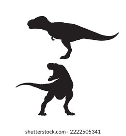 Tyrannosaurus Rex Dinosaur Illustration Silhouette