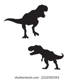 Tyrannosaurus Rex Dinosaur Illustration Silhouette