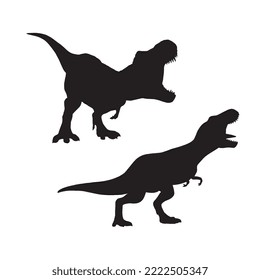 Tyrannosaurus Rex Dinosaur Illustration Silhouette