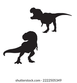 Tyrannosaurus Rex Dinosaur Illustration Silhouette
