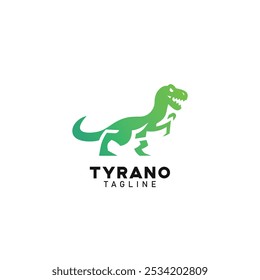 Tyrannosaurus rex dinosaur Logo Design Symbol Template Flat Style Vektorgrafik