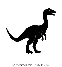 Tyrannosaurus rex dinosaur silhouette vector