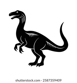 Tyrannosaurus rex dinosaur silhouette vector