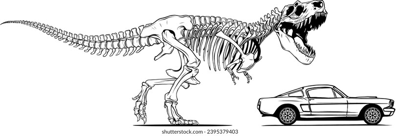 Tyrannosaurus Rex Dinosaurierskelett