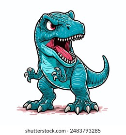 Tyrannosaurus Rex Dinosaurier Vektorgrafik Kunstwerk