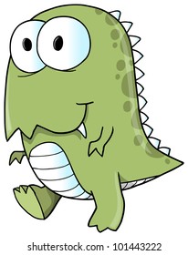 Tyrannosaurus Rex Dinosaur Vector Illustration