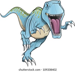 Tyrannosaurus Rex Dinosaur Vector Illustration