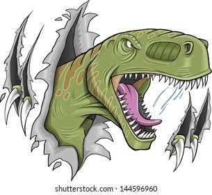 Tyrannosaurus Rex Dinosaur Vector Illustration