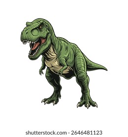 tyrannosaurus rex dinossauro vetor ilustração sobre fundo branco