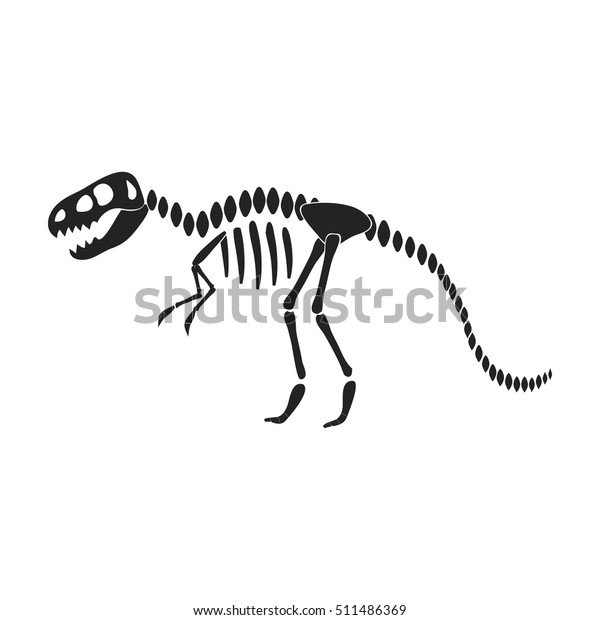 Tyrannosaurus Rex Icon Black Style Isolated Stock Vector (royalty Free 