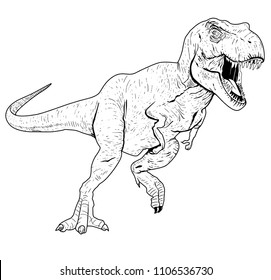 Tyrannosaurus Rex Illustration fo Boy's Wear, Kid's Fashion and More