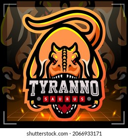 Tyrannosaurus Rex mascot. esport logo design