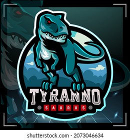 Tyrannosaurus Rex mascot. esport logo design