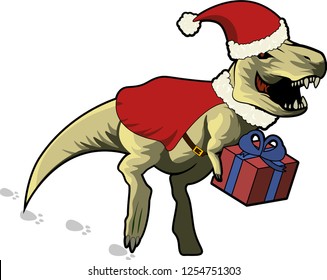 Tyrannosaurus rex santa