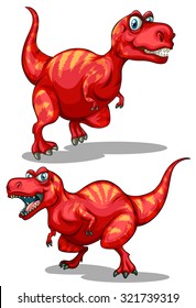 Tyrannosaurus rex with sharp teeth illustration