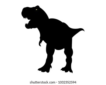 Tyrannosaurus rex silhouette