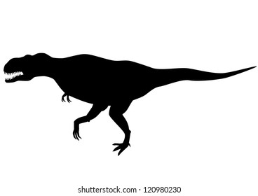 Tyrannosaurus rex silhouette
