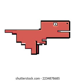 Tyrannosaurus rex (T-Rex) dinosaurs, Cute dinosaurs cartoon characters, Vector illustrations isolated.