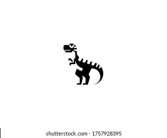 Tyrannosaurus Rex vector flat icon. Isolated T Rex Dinosaur emoji illustration