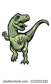 Tyrannosaurus rex - vector illustration