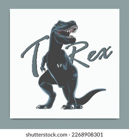 Tyrannosaurus Rex Vector Illustration cartoon