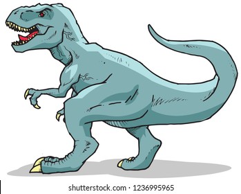 Tyrannosaurus Rex Vector Illustration Full Color suitable for any graphic design related project